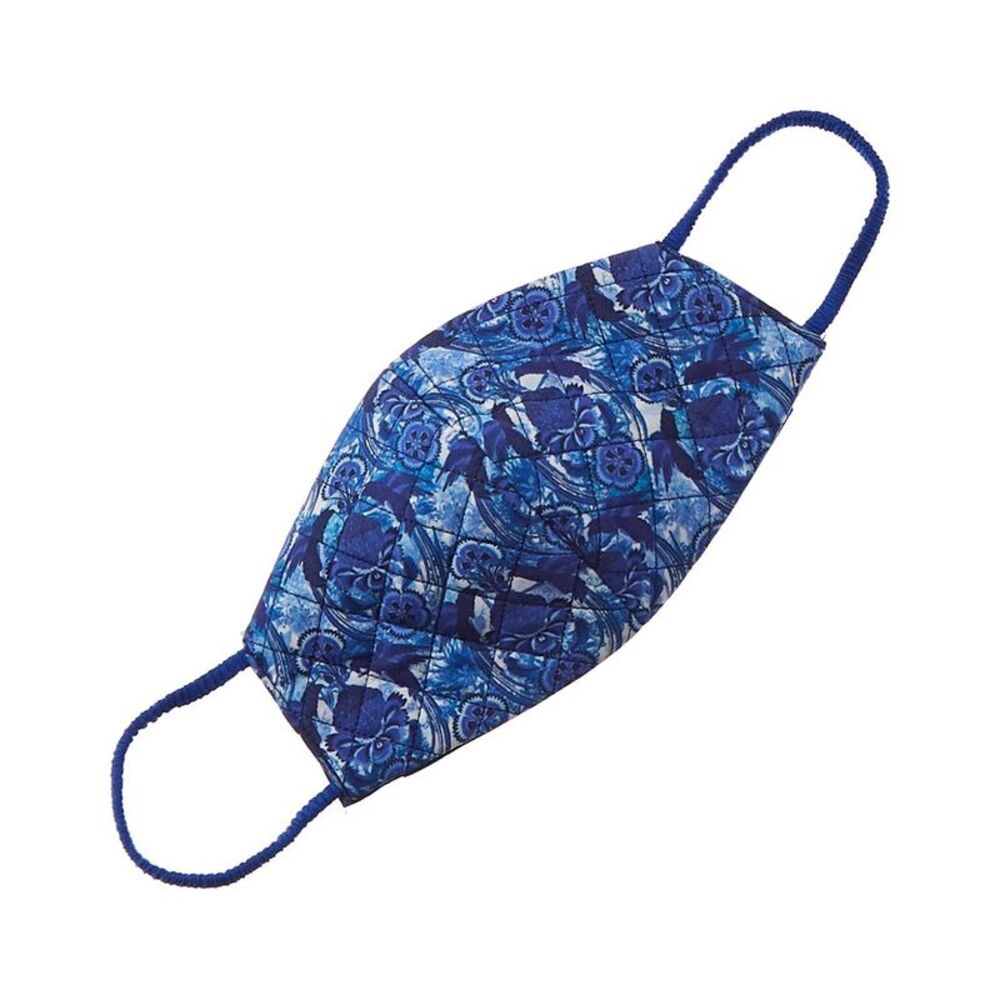 Roopa Pemmaraju Quilted Cloth Face Mask, Blue